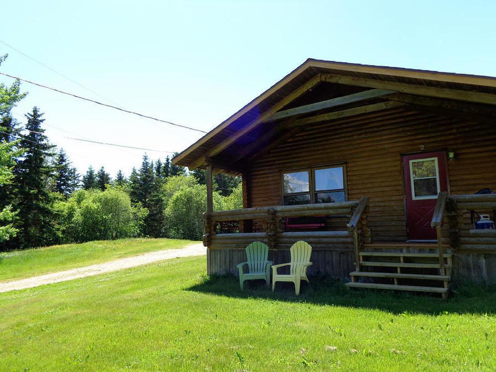 Cajun Cedar Log Cottages Margaree Forks Exterior foto