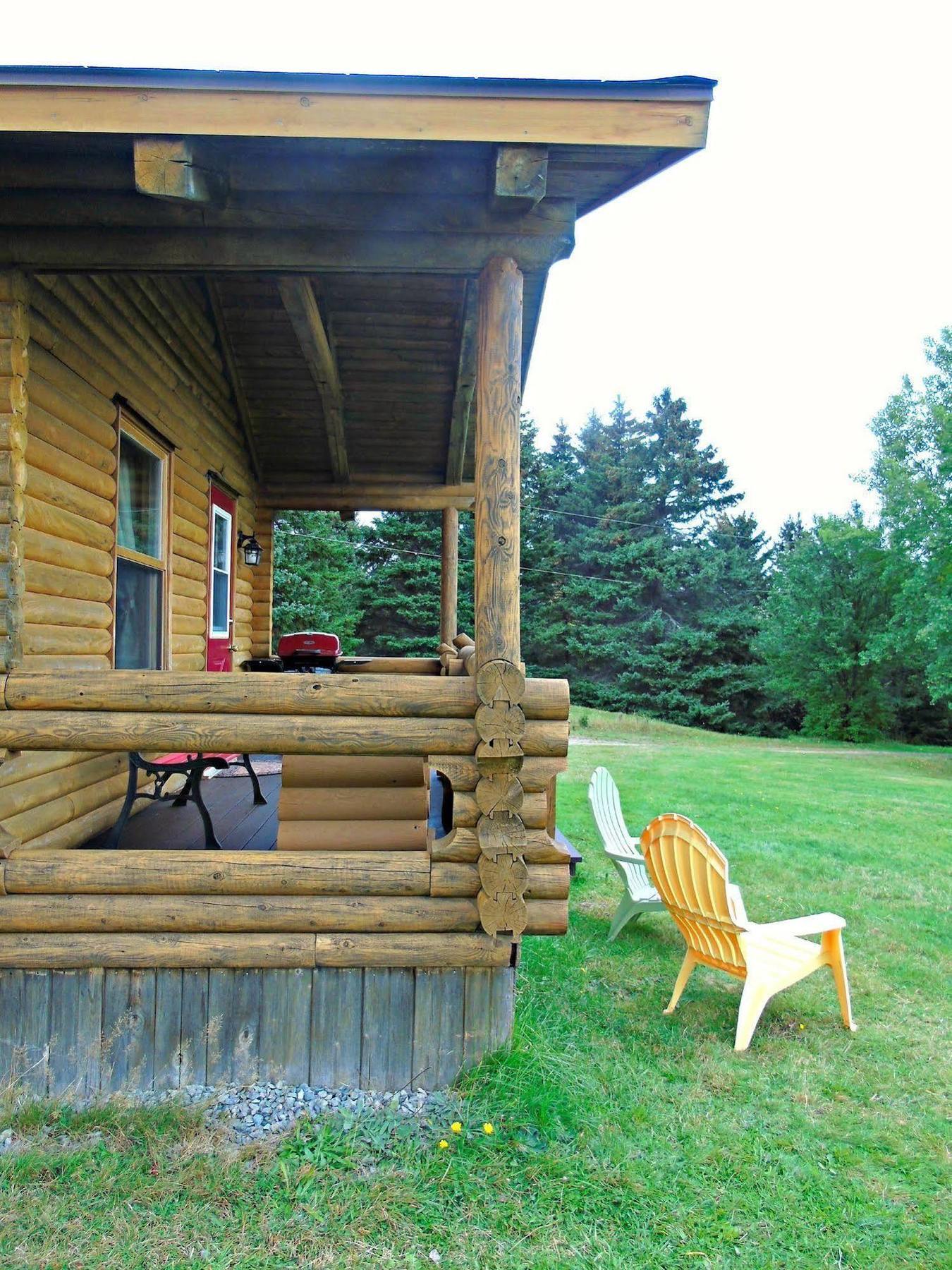 Cajun Cedar Log Cottages Margaree Forks Exterior foto