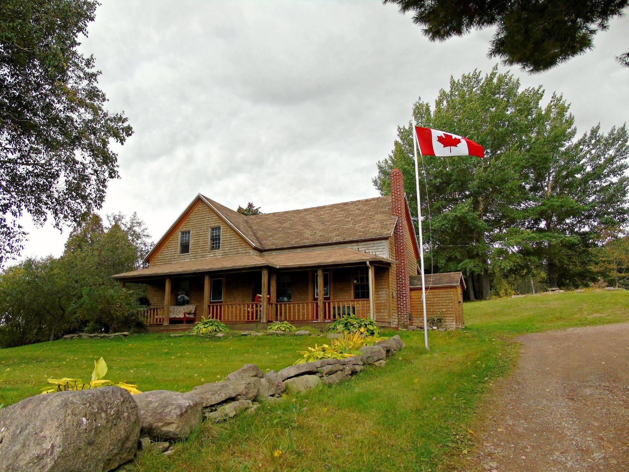Cajun Cedar Log Cottages Margaree Forks Exterior foto